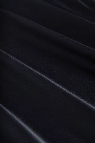 L'agence Ryker Waistband Silk Skirt In Black In Black