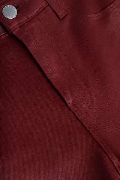 L'agence Selma Coated Bootcut Jean In Syrah Coated