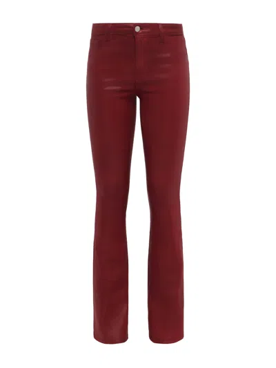 L'agence Selma Coated Bootcut Jean In Syrah Coated