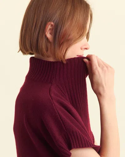 Shop Billy Reid Funnel Shell Sweater In Maroon
