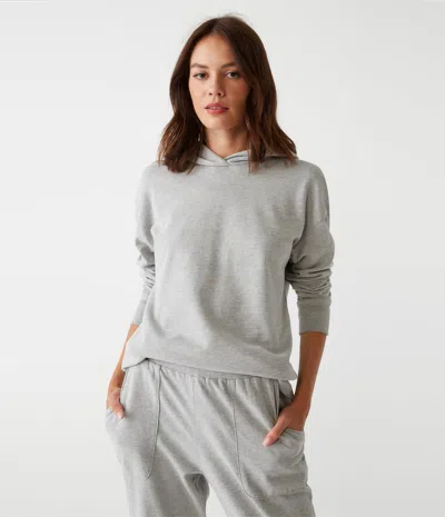 Michael Stars Trinity Hoodie In Heather Grey