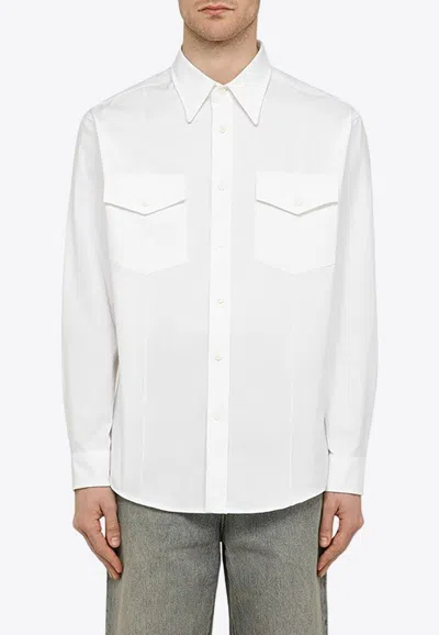 Department Five Department 5 Change Long-sleeved Shirt White In White