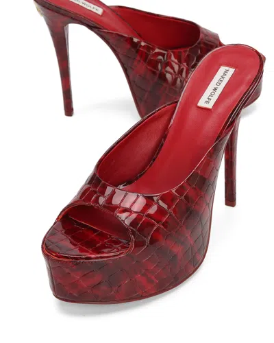 Shop Naked Wolfe Fab Croc Patent Leather Red