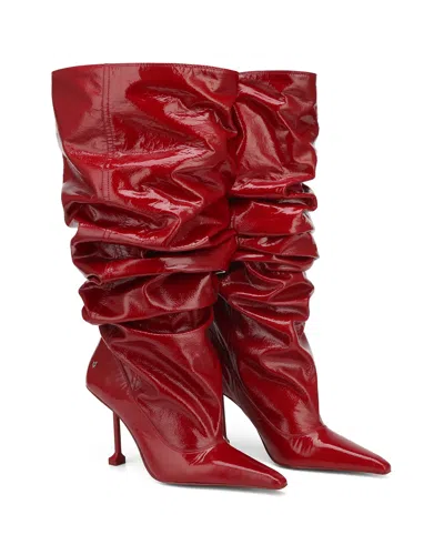 Naked Wolfe Vern Crinkle Patent Leather Red