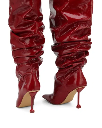 Naked Wolfe Vern Crinkle Patent Leather Red
