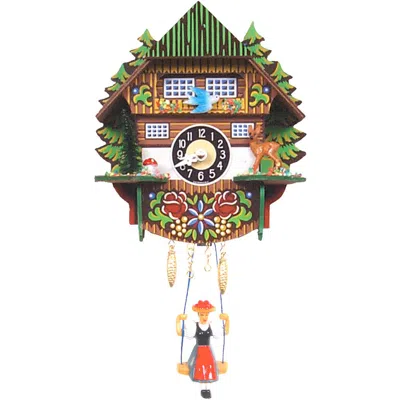 Engs Tler Battery-operated Clock - Mini Size With Music/chimes - 6.5"h X 5.5"w X 3.5"d