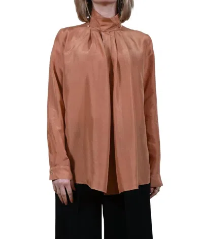 Forte Forte High-neck Silk Blouse In Multi