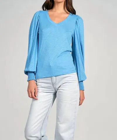 Elan Saxon Shirt In Blue In Blue