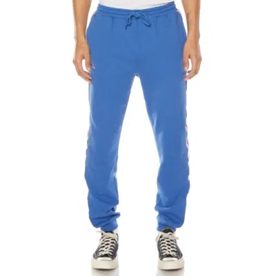 Kappa Men's Logo Tape Danira Trackpants In Blue/grey/red In Multi