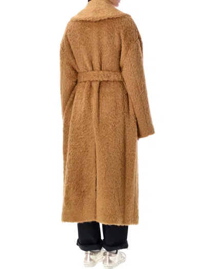 Golden Goose Brown Belted Over Coat In Brown