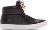 VERSACE Black Medusa High-Top Sneakers