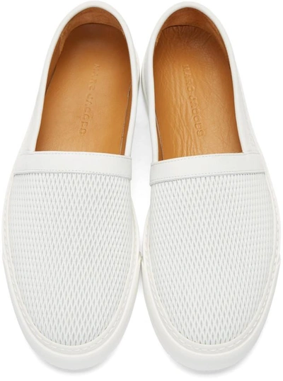 Shop Marc Jacobs White Leather Low-top Trainers