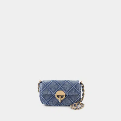 Vanessa Bruno Nano Moon Crossbody -  - Cotton - Blue In Blue
