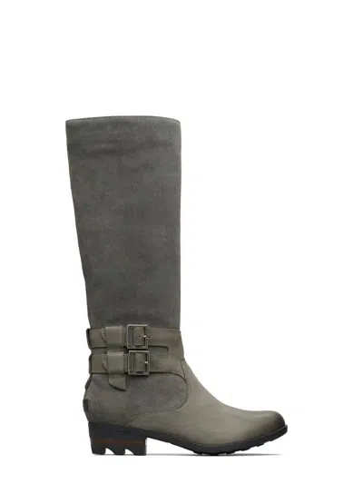 Sorel Women's Lolla Tall Ii Boot In Quarry,black In Grey