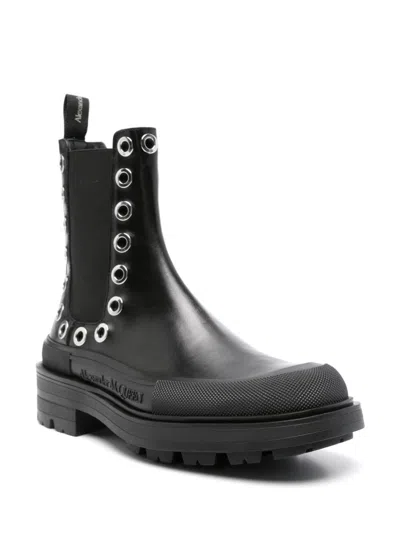 Alexander Mcqueen Alexander Mc Queen Tread Slick Leather Chelsea Boots