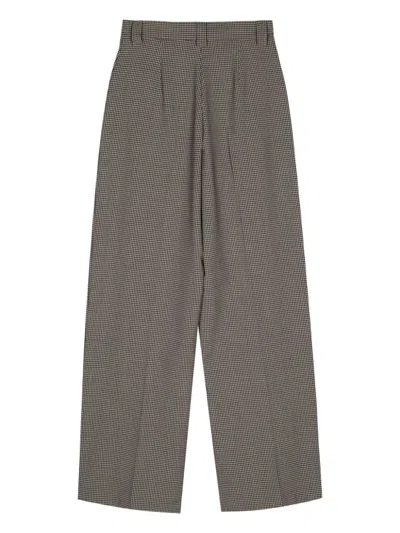 Alysi Wool Blend Wide-leg Trousers