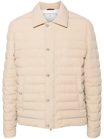 Shop Brunello Cucinelli Nylon Padded Jacket