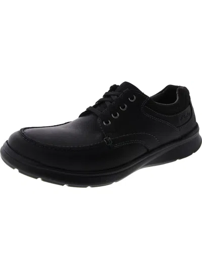 Shop Clarks Mens Leather Comfort Oxfords In Black