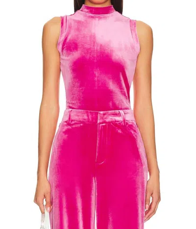 GOOD AMERICAN VELVET TANK TOP IN LOVE POTION 