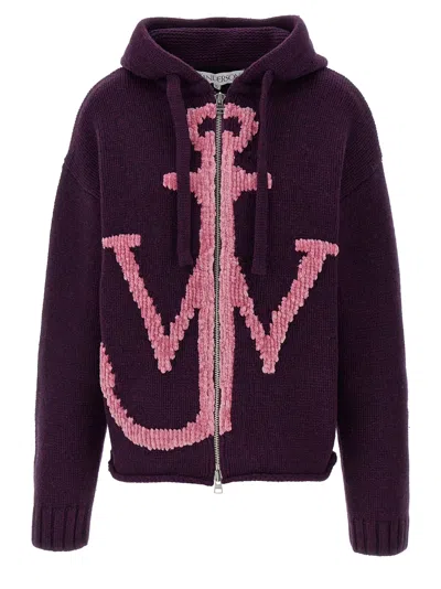 Shop Jw Anderson Anchor Jwa Sweatshirt Purple