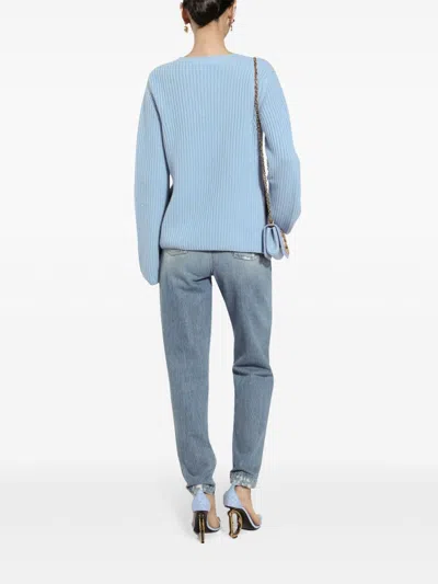 Dolce & Gabbana Jeans With A Worn Effect In Multi