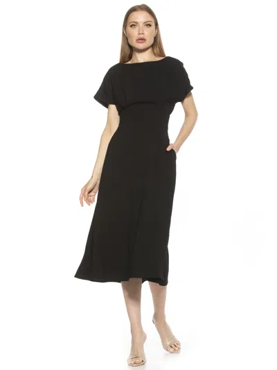 Alexia Admor Lottie Dolman Sleeve Dress In Black