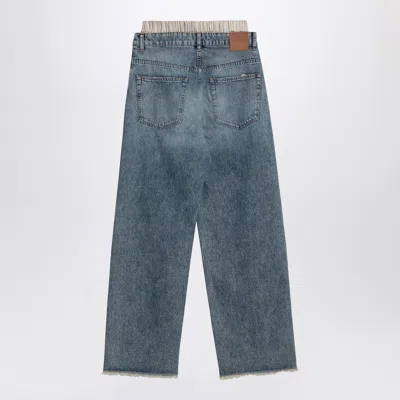 Erika Cavallini Leone Light Washed Denim Pants