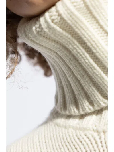 Shop Fabiana Filippi Wool And Silk Blend Turtleneck Sweater