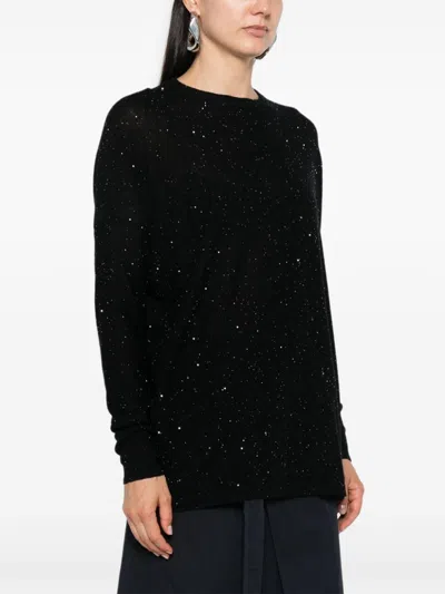 Shop Fabiana Filippi Wool Crewneck Sweater