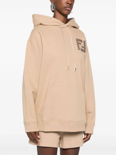 Fendi Beige Regular Fit Hoodie