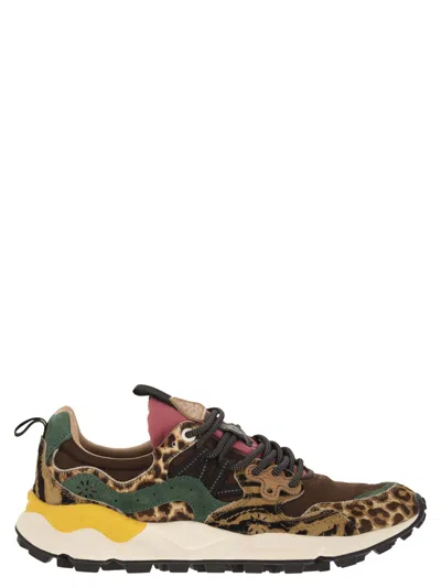 Flower Mountain Yamano 3 - Sneakers In Pony And Technical Fabric