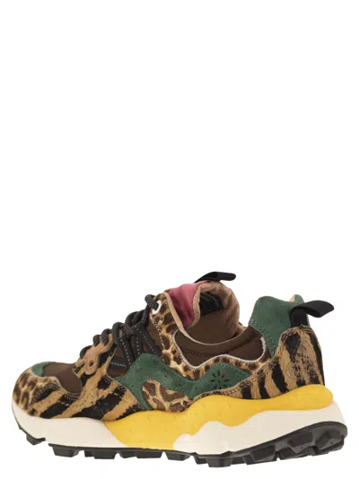 Flower Mountain Yamano 3 - Sneakers In Pony And Technical Fabric