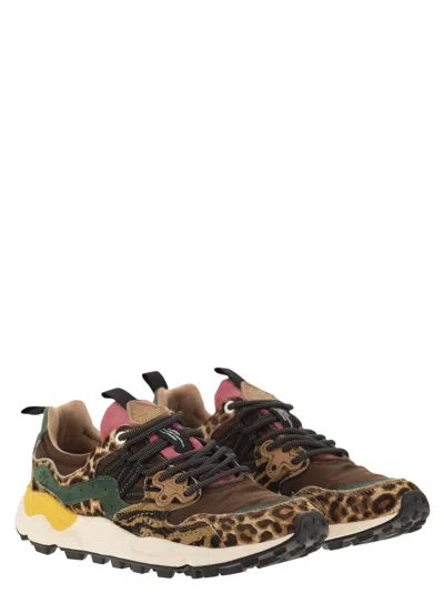 Flower Mountain Yamano 3 - Sneakers In Pony And Technical Fabric