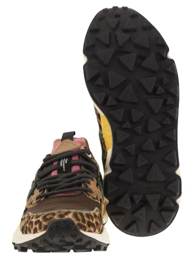 Flower Mountain Yamano 3 - Sneakers In Pony And Technical Fabric