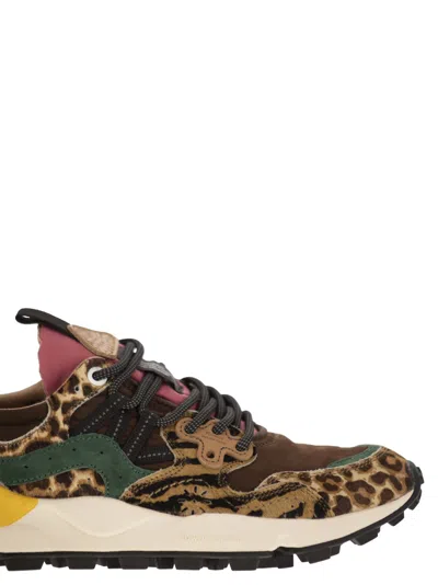 Flower Mountain Yamano 3 - Sneakers In Pony And Technical Fabric