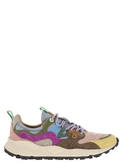 Flower Mountain Yamano 3 - Sneakers In Suede And Technical Fabric