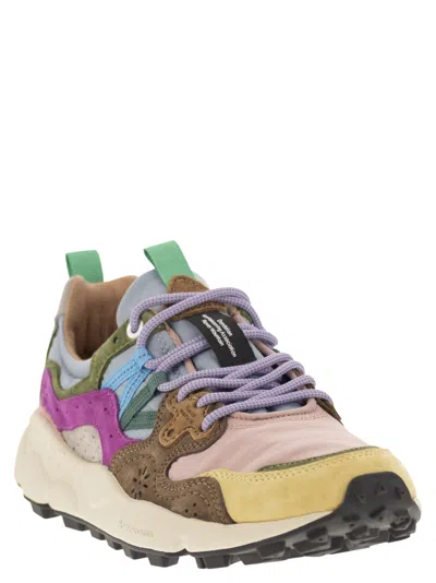 Flower Mountain Yamano 3 - Sneakers In Suede And Technical Fabric