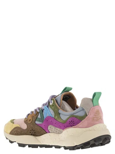 Flower Mountain Yamano 3 - Sneakers In Suede And Technical Fabric
