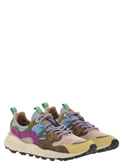 Flower Mountain Yamano 3 - Sneakers In Suede And Technical Fabric