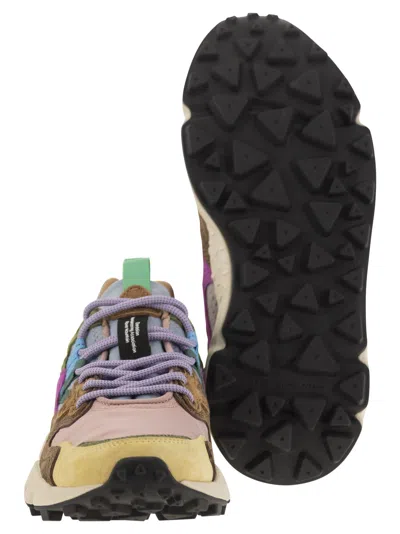 Flower Mountain Yamano 3 - Sneakers In Suede And Technical Fabric