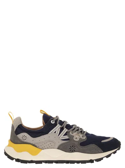 Flower Mountain Yamano 3 - Sneakers In Suede And Technical Fabric
