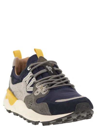 Flower Mountain Yamano 3 - Sneakers In Suede And Technical Fabric