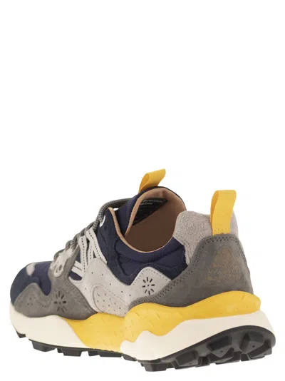 FLOWER MOUNTAIN FLOWER MOUNTAIN YAMANO 3 SNEAKERS IN SUEDE AND TECHNICAL FABRIC 