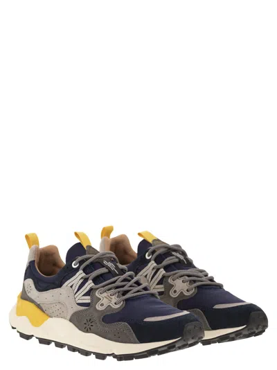 Flower Mountain Yamano 3 - Sneakers In Suede And Technical Fabric