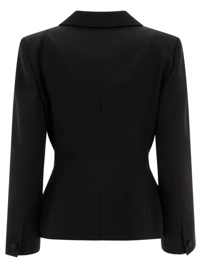 Shop Givenchy Wool Blazer With 4 G Detail