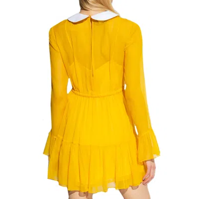 Gucci Peter Pan Collar Chiffon Mini Dress