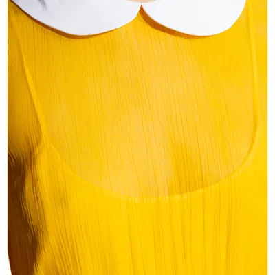 Gucci Peter Pan Collar Chiffon Mini Dress