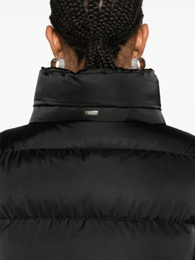 Herno Shiny Satin Cape Down Jacket Clothing