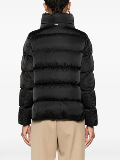 Herno Shiny Satin Cape Down Jacket Clothing
