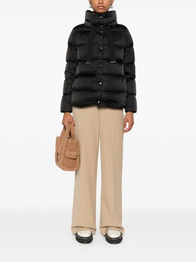 Herno Shiny Satin Cape Down Jacket Clothing